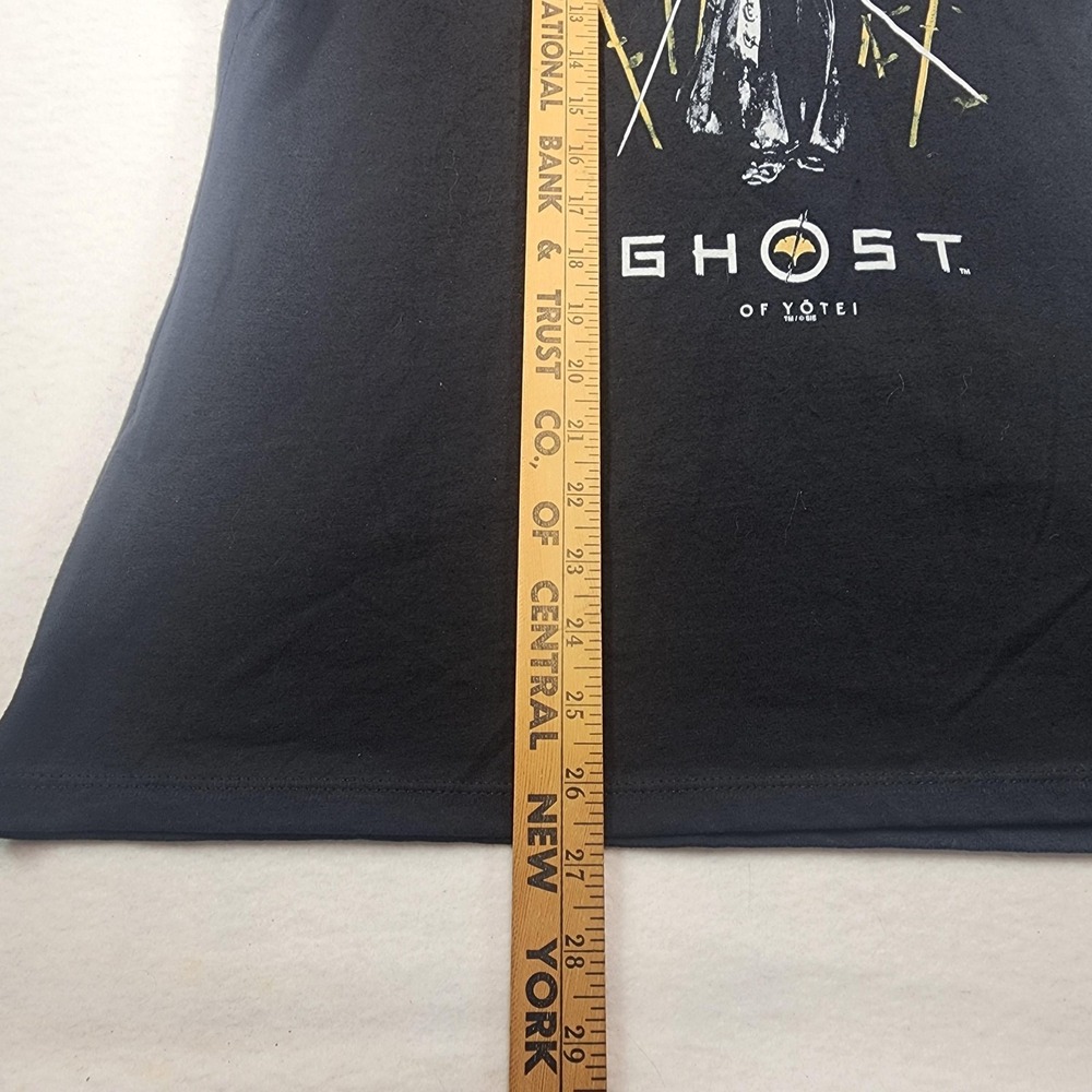 Ghost of Yotei Graphic Tee Mens L Black Ring Spun Cotton Gaming PS5 - Picture 7 of 8